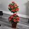 3ft. Hibiscus Topiary Plant in Decorative Planter